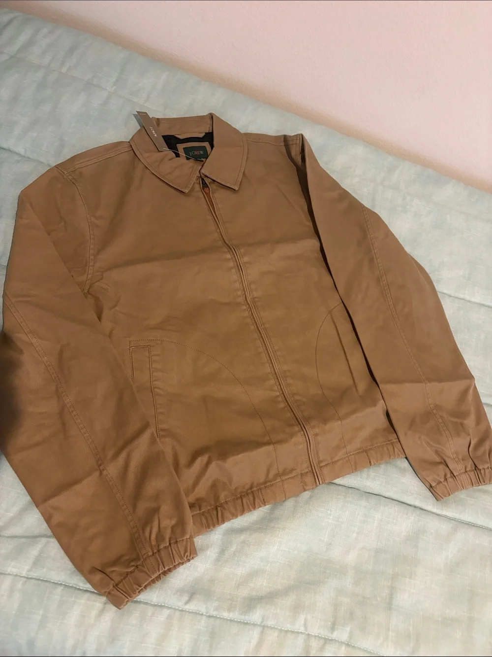 J. Crew Brown Zip-Front Bomber Jacket